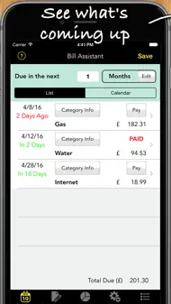 Bill Assistant iphone bilder 1
