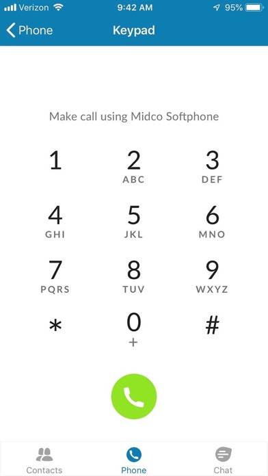 Midco Softphone Screenshot