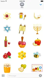 happy rosh hashanah stickers iphone screenshot 2