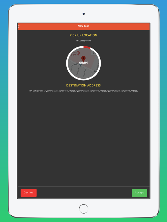 Quincy Eats Driver iPad screenshot 2 - Food & Drink app