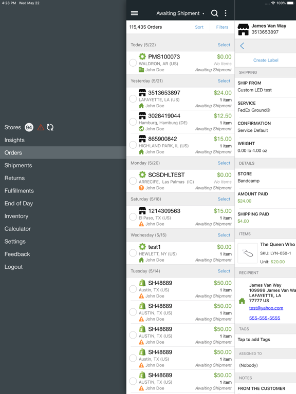 Screenshot #4 pour ShipStation Mobile
