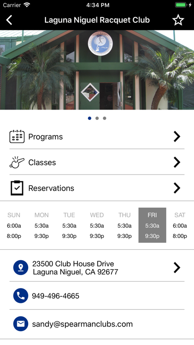 Spearman Sports Clubs Screenshot