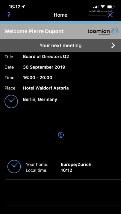 twelve mobile - Board Room Screenshot