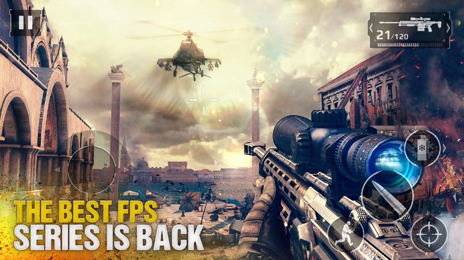 #1. Modern Combat 5 (iOS) De: Gameloft