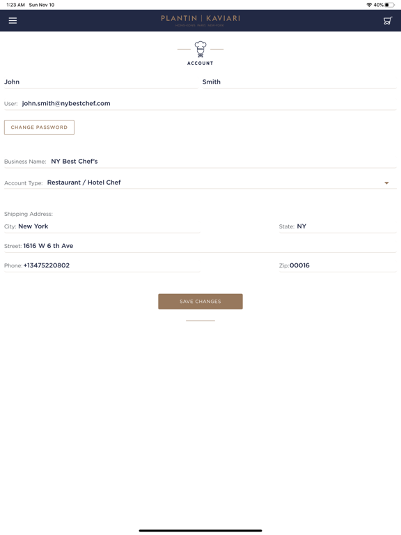 Plantin Kaviari iPad screenshot 5 - Food & Drink app