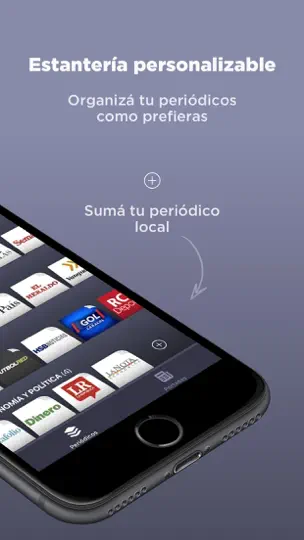 Captura de pantalla de Periódicos Colombianos en iPhone 2