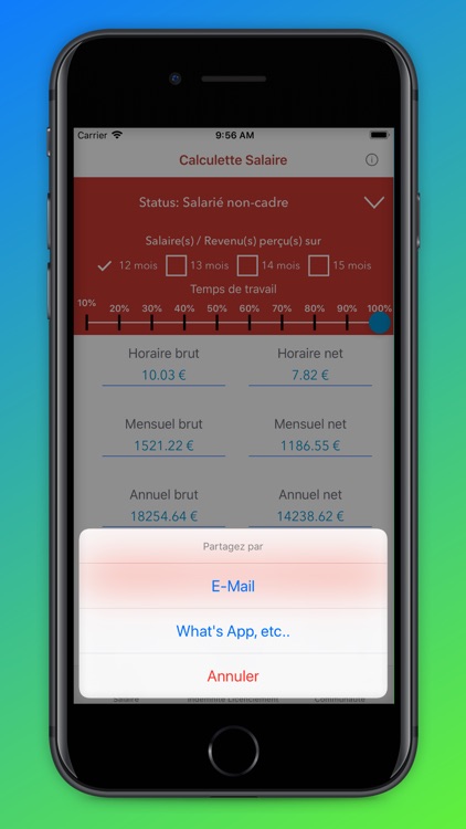 Calcul Salaire Brut en Net screenshot-3