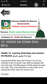 Arbauna Hadith Sheikh Jafar screenshot