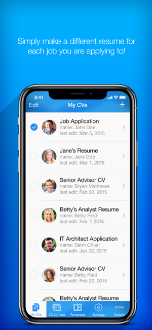 ‎Resume Builder - CV Maker゜ Screenshot