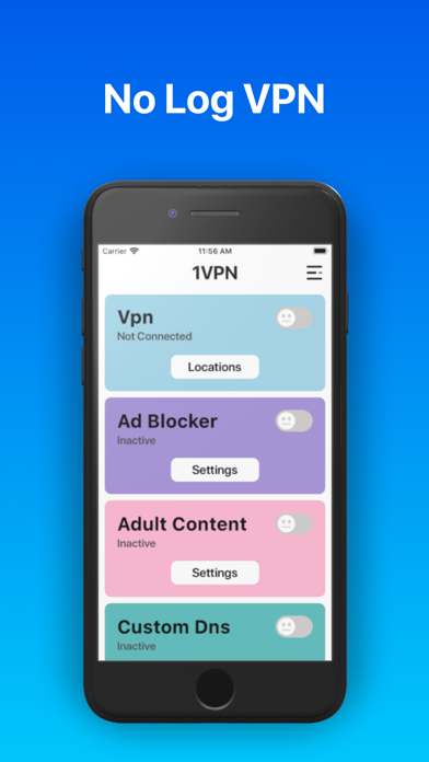 1VPN - VPN, AdBlocker, DNS screenshot 4