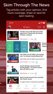 arsenal news & transfers iphone screenshot 2