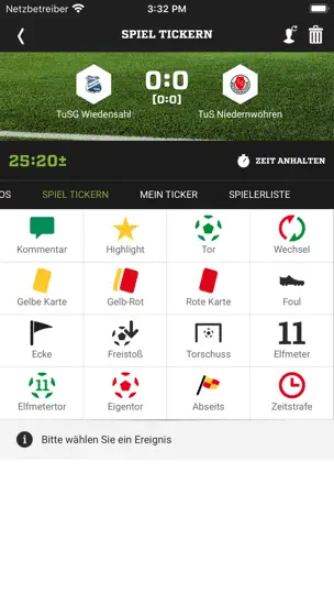 Screenshot von DFBnet auf dem iPhone 5