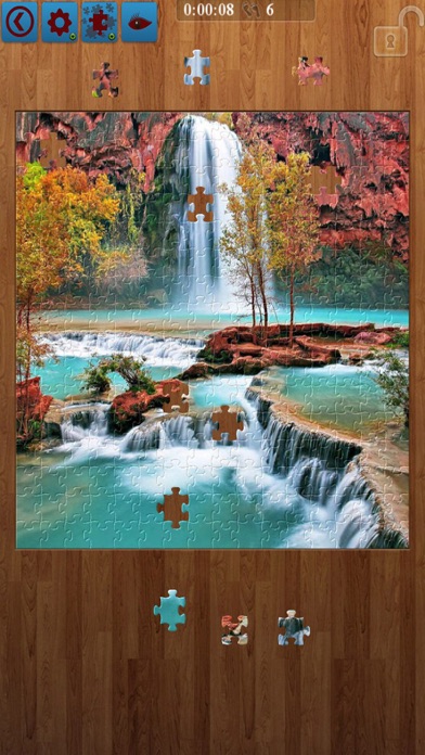 Waterfall Jigsaw Puzzle Screenshot