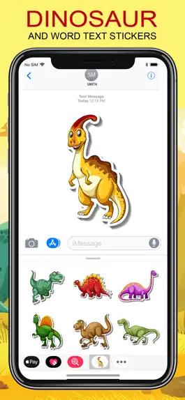 Game screenshot Dinosaur & Text Sticker Emojis hack