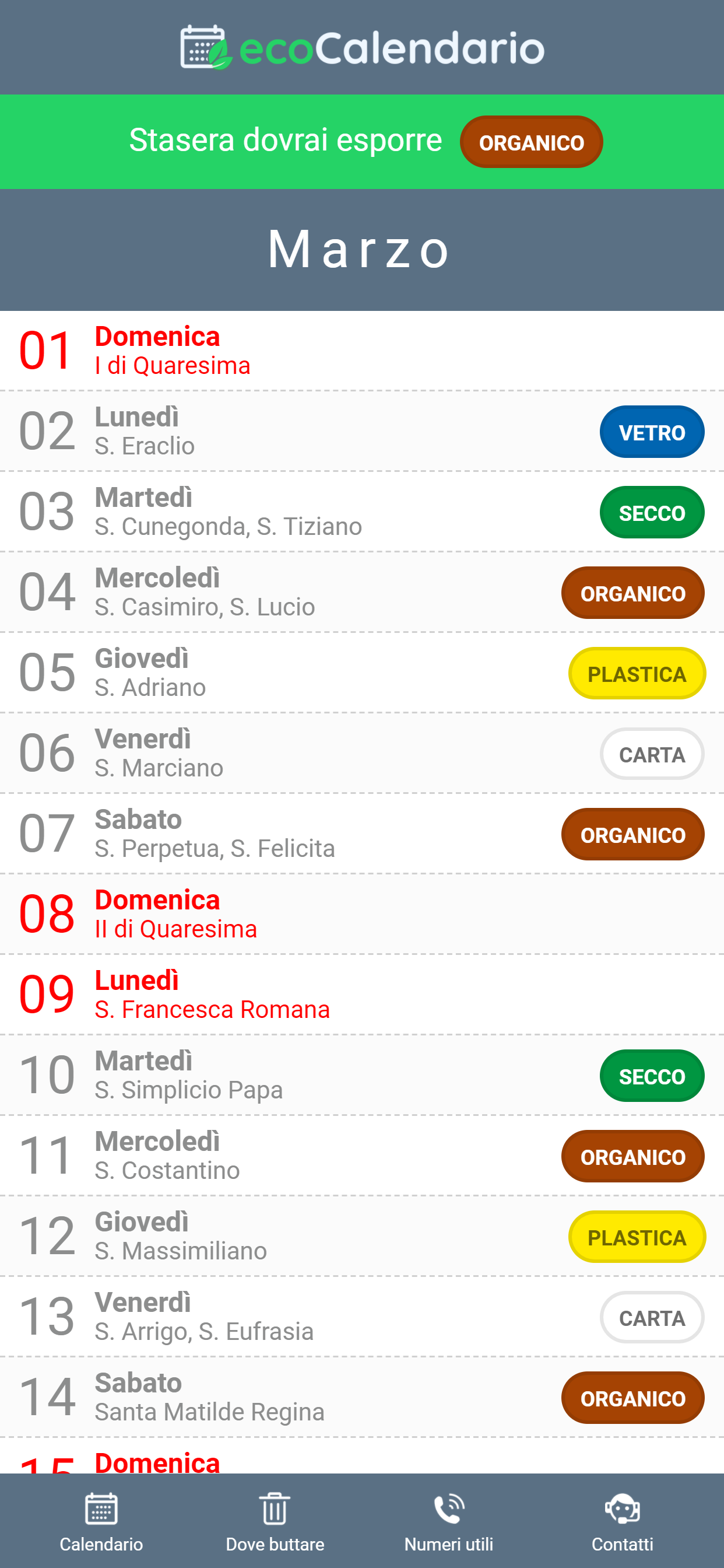 EcoCalendario Silvi Marina