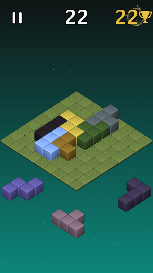 #6. Block Drop - 3d Cubes Puzzle (iOS) By: Fernando Gonzalez Frias