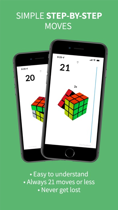 21Moves: Puzzle Cube AI Solver Screenshot
