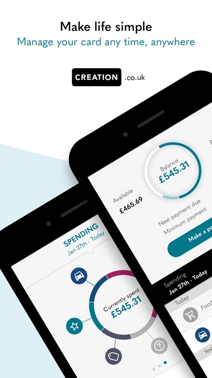 Creation credit card