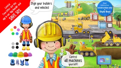Tiny Builders - Digger, Crane and Dumper for Kids Screenshot 1