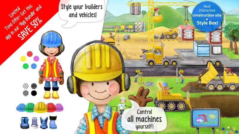 Tiny Builders - App for Kids screenshot 1 of 5