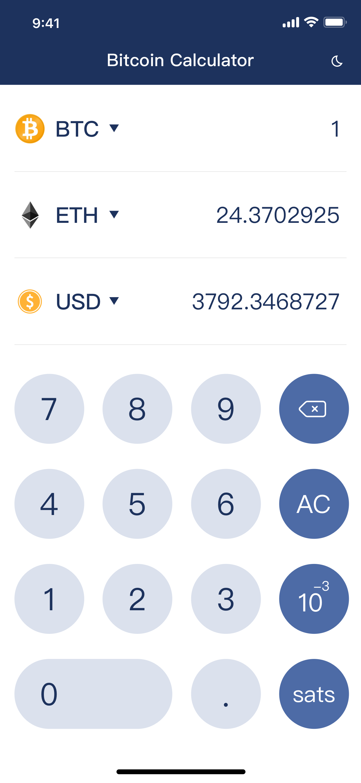 Bitcoin Calculator & Converter