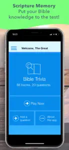 Bible Trivia Game Quiz screenshot #1 for iPhone