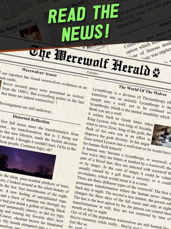 Werewolf Locator iPad screenshot 2 - Entertainment app