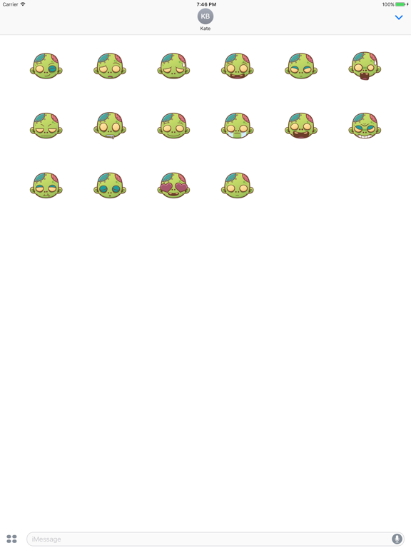 Screenshot #5 pour Sticker Me Zombie Boy