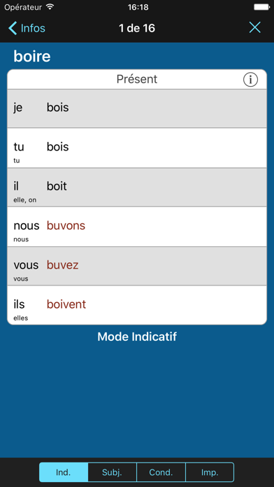 Screenshot #3 pour Français: Verbes Little