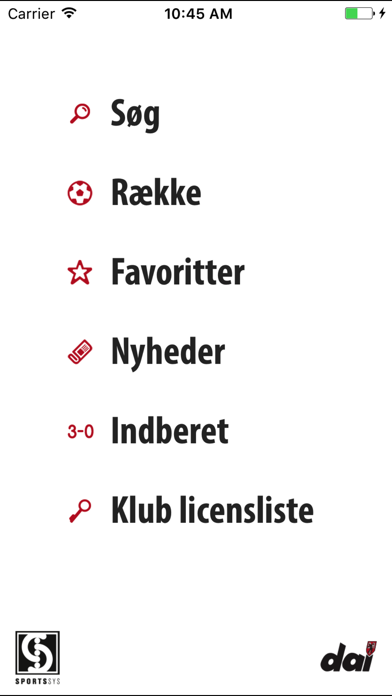 DAI Fodbold Screenshot