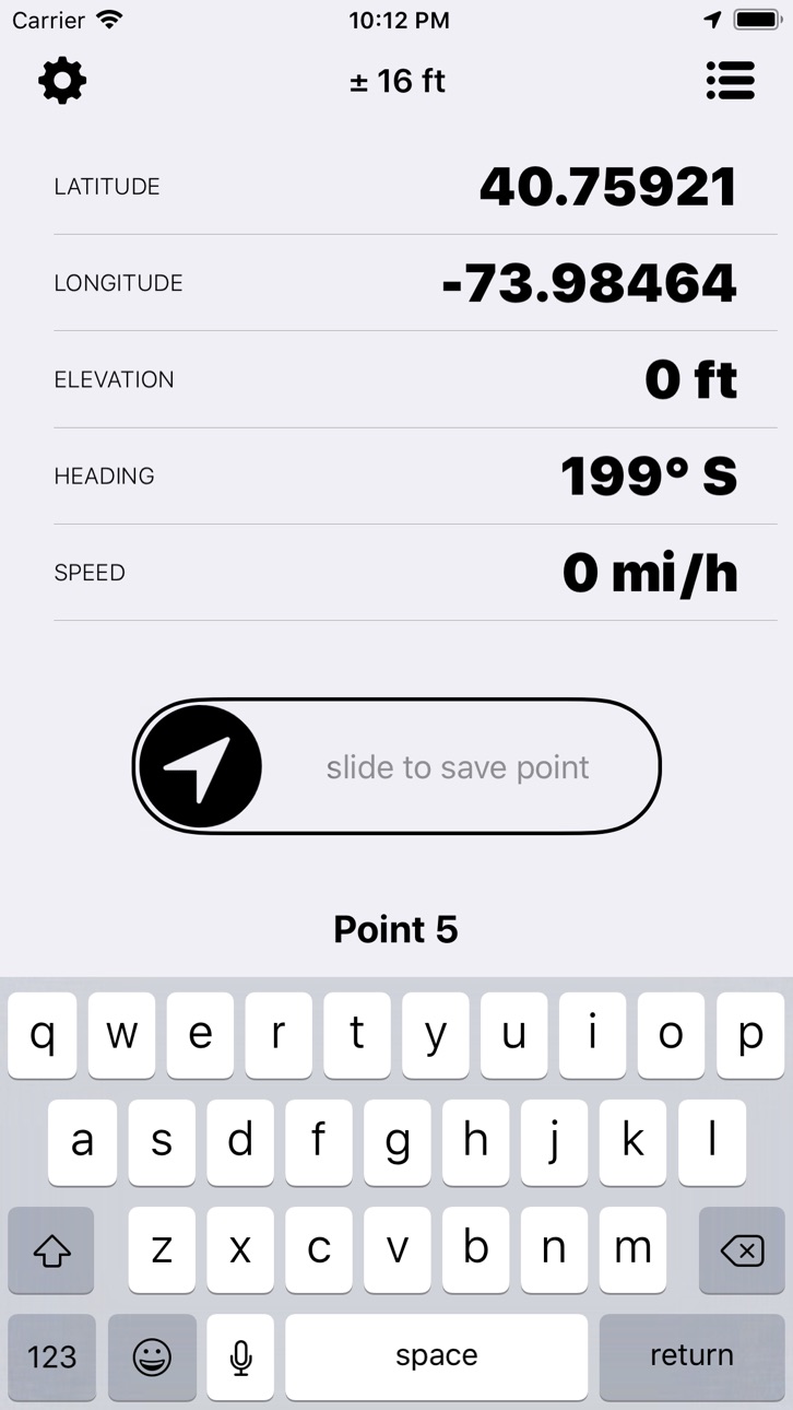 iPhone screenshot