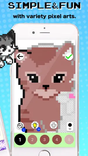 Pixel Art - Coloring by number screenshot 2