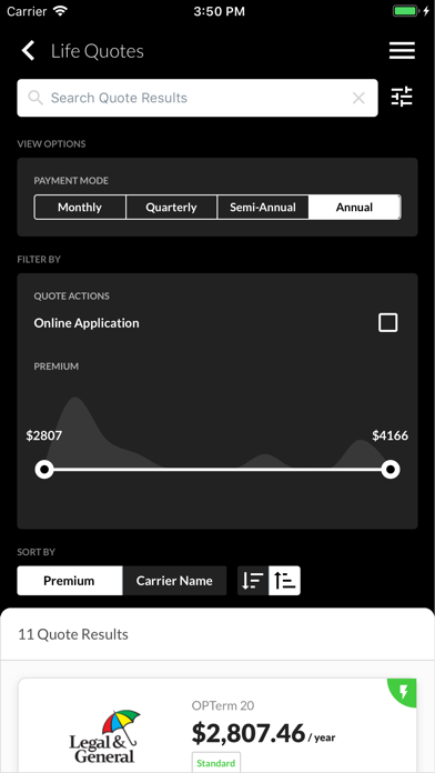 Easy Life Insurance Quotes Screenshot