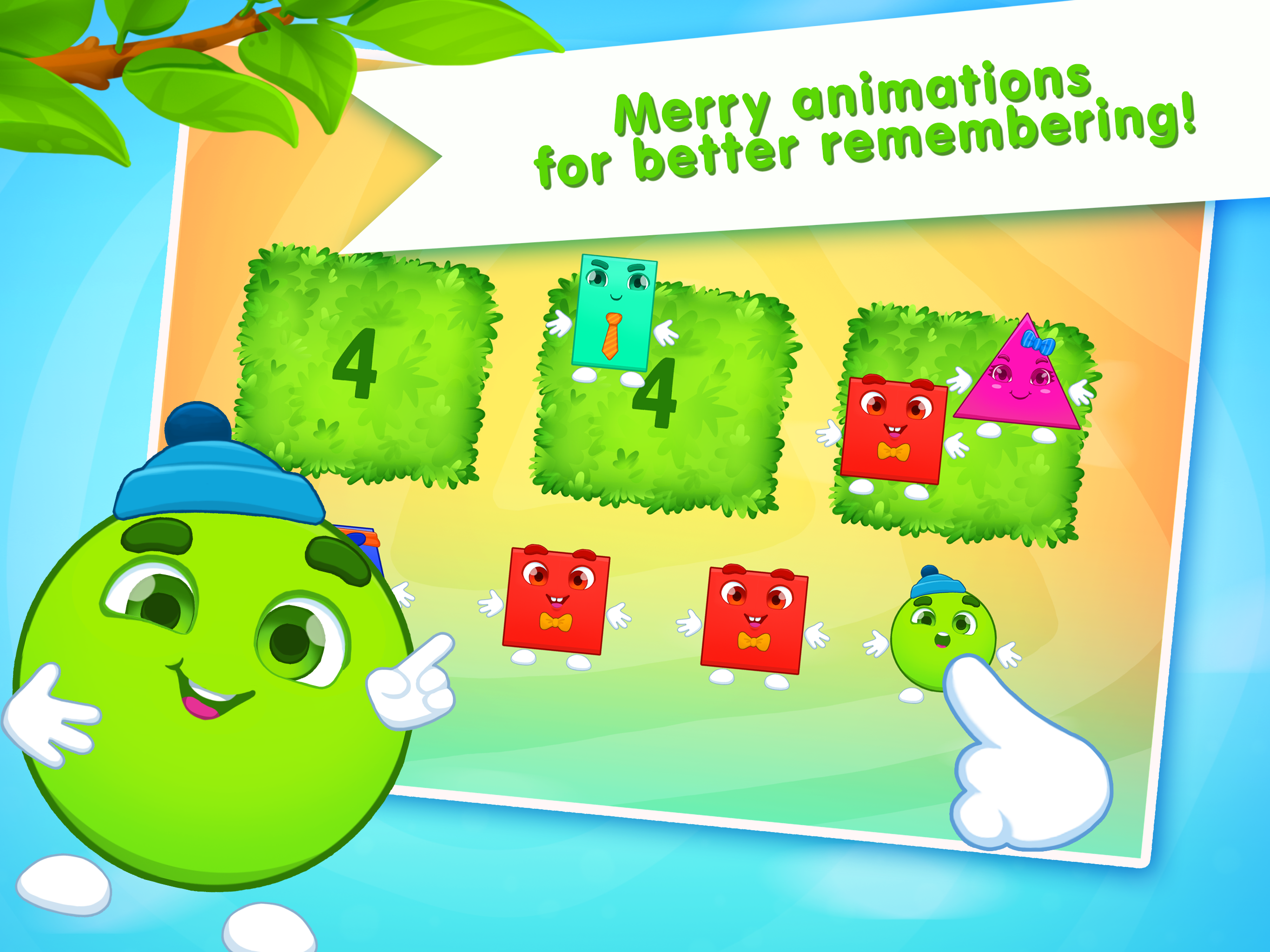 Shapes, Numbers: Learning game