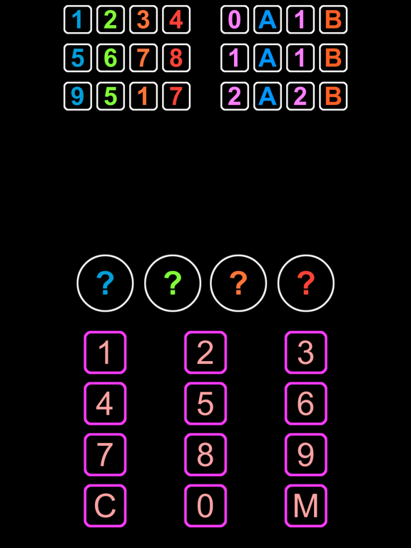 Screenshot #6 pour NUMS - 1A2B Guess Number Game
