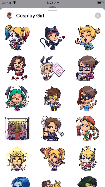 Cosplay Girl Sticker Pack