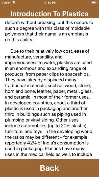 Screenshot #3 pour Plastic Engineering Calculator