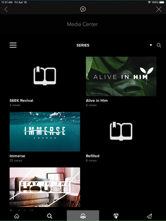 Immerse Church iPad screenshot 4 - Social Networking app