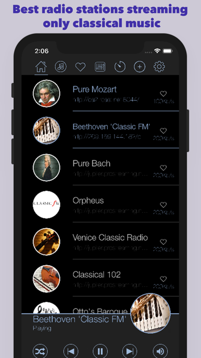 Classical Radios Screenshot