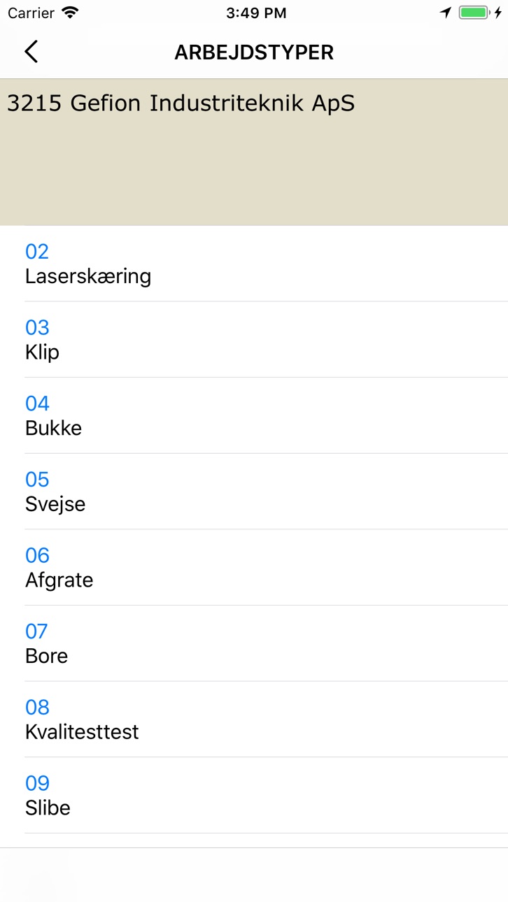 iPhone screenshot