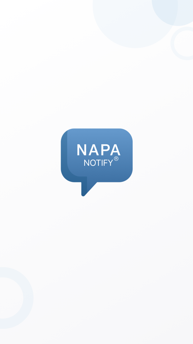NAPA Notify Screenshot