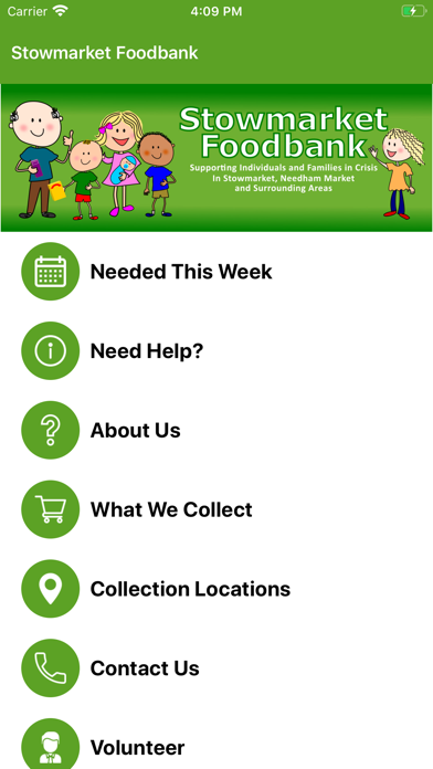 Stowmarket Foodbank Screenshot