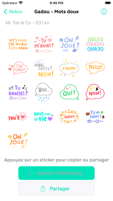Les Stickers de Gadou Screenshot