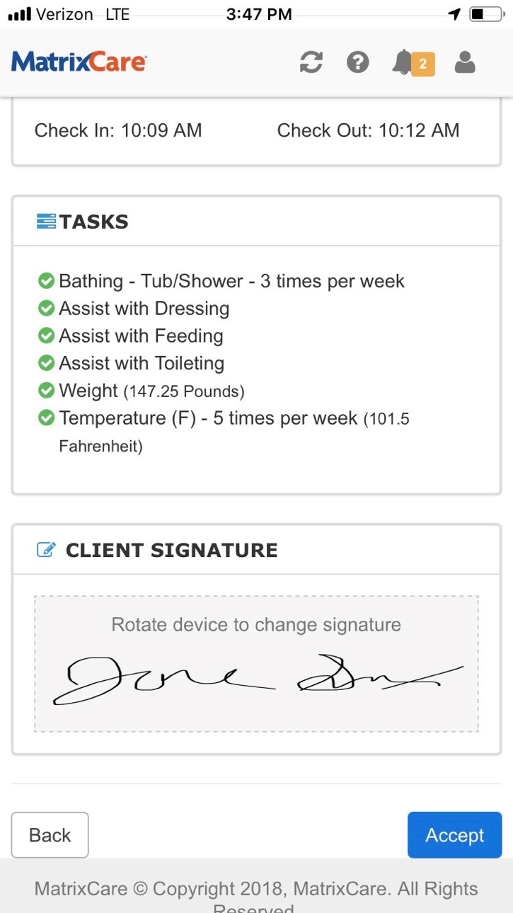 iPhone screenshot