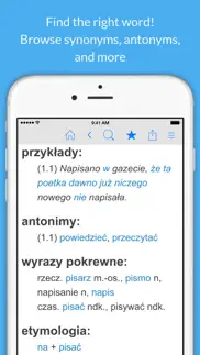 How to cancel & delete polish dictionary & thesaurus 4