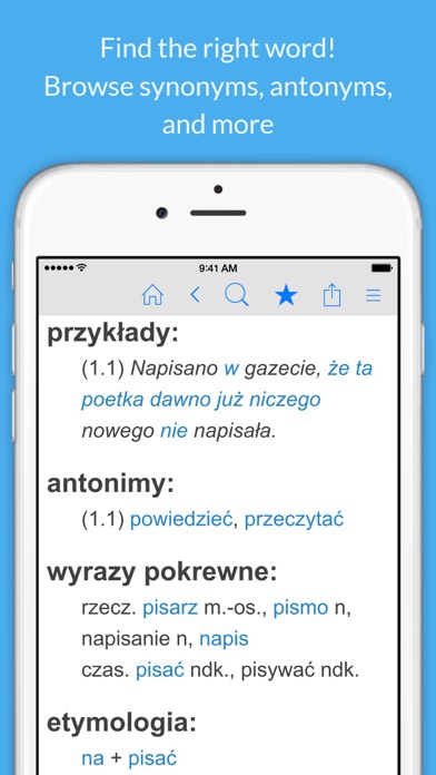 Screenshot #3 pour Polish Dictionary & Thesaurus
