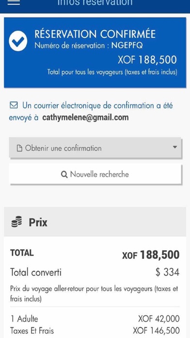 Air Cote d'Ivoire Screenshot