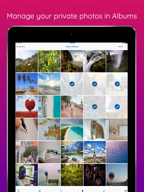 Photo & Video Locker - A Vault iPad screenshot 3 - Photo & Video app
