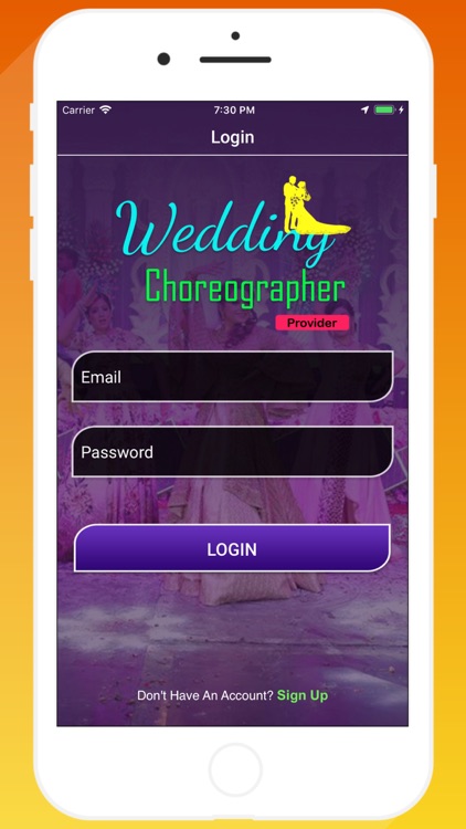 Wedding Choreographer Provider