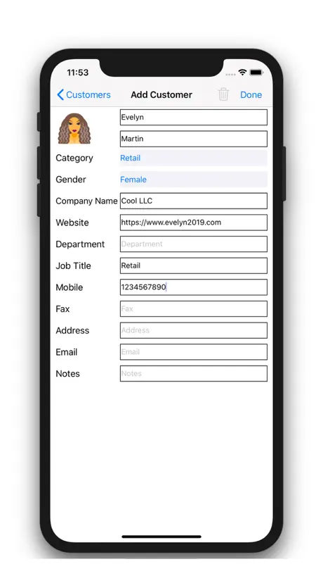 Customer Management - Contacts